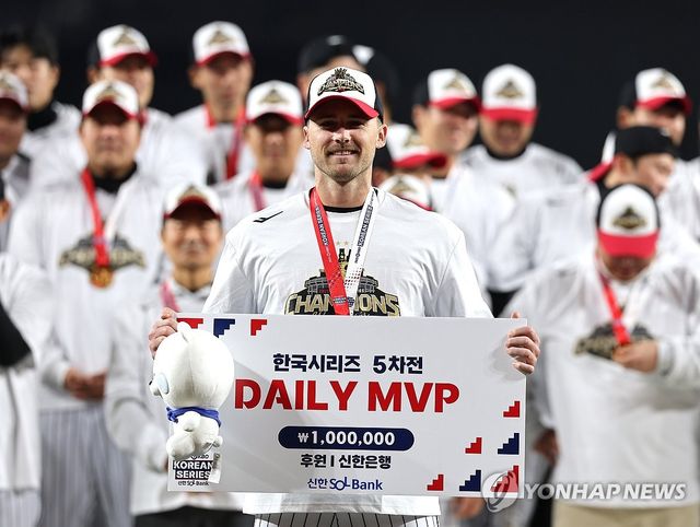 5차전 MVP는 LG 톨허스트