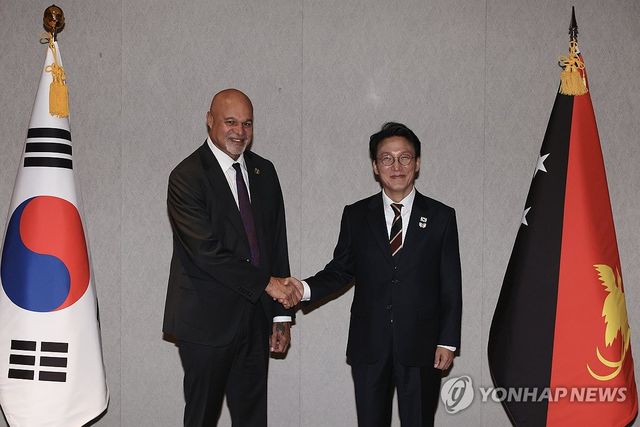 김민석 국무총리, 파푸아뉴기니 부총리 면담