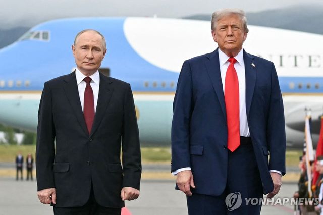 8월 15일(현지시간) 알래스카에서 만난 트럼프와 푸틴