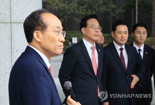 특검 조사 마친 추경호 