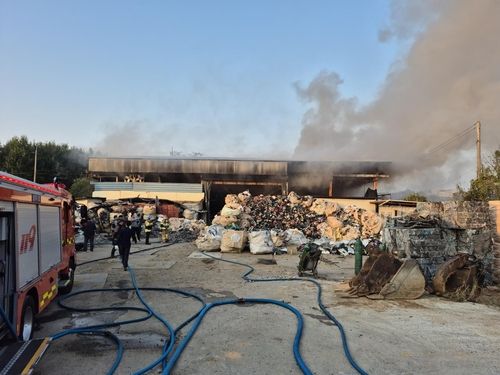 광주 폐기물 창고 화재