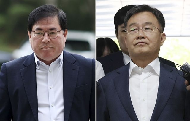 유동규(왼쪽)-김만배 
