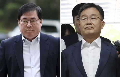 유동규(왼쪽)-김만배 