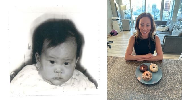 미국으로 입양된 앤 킴 하트숀 씨의 과거(왼쪽)와 현재 모습