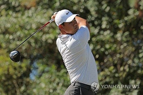 김주형의 티샷.