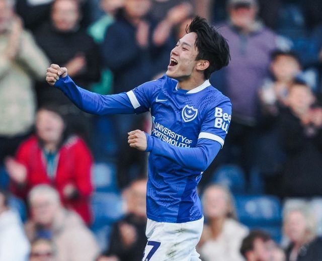 골세리머니를 펼치는 양민혁