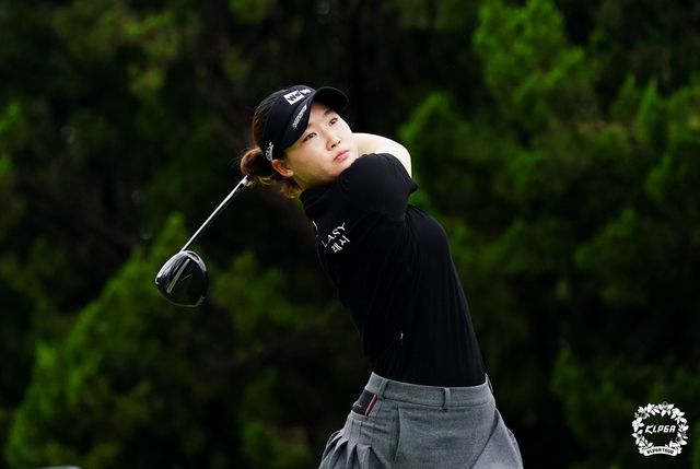김민솔의 드라이버 스윙.