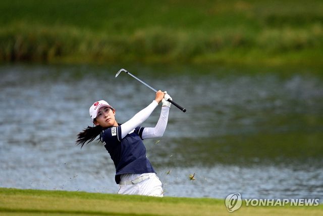 황유민의 최종 라운드 경기 모습