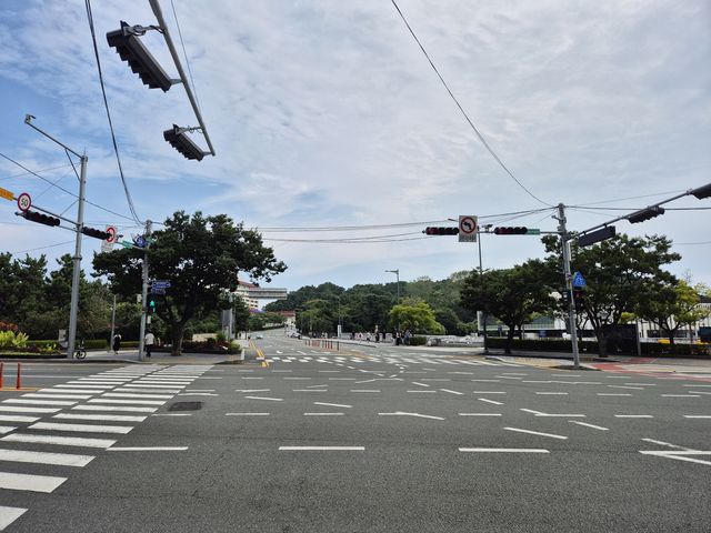현수막 사라진 해운대해수욕장 입구