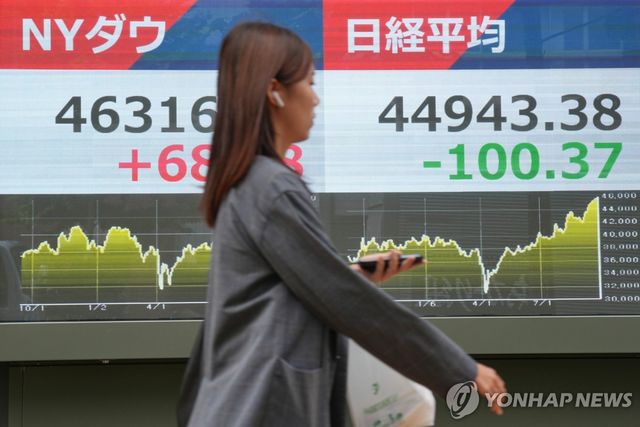 일본 증시 현황판