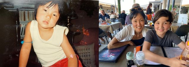 스웨덴 입양된 리사 로메 씨의 과거(왼쪽)와 현재 모습