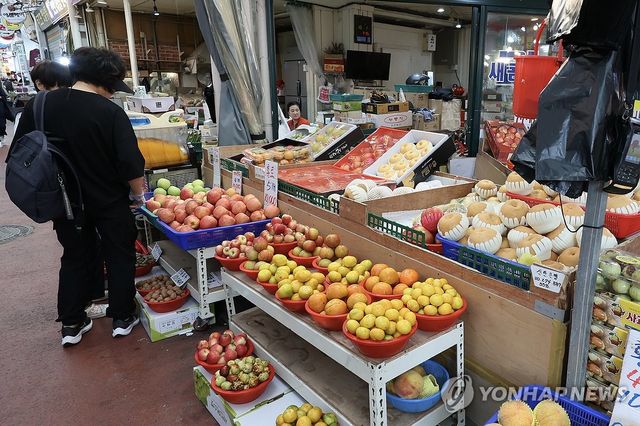 추석 제수비용 32만2천752원…3주 전보다 2.3% 줄어