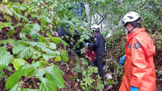 양양 트럭 추락사고 현장