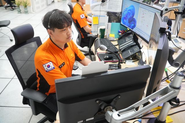 명절에도 근무하는 광주소방본부