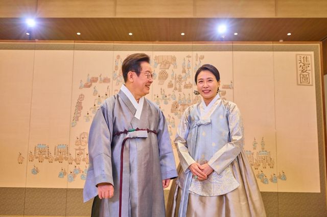 이재명 대통령과 김혜경 여사