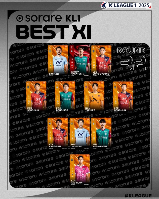 하나은행 K리그1 2025 32라운드 베스트 11