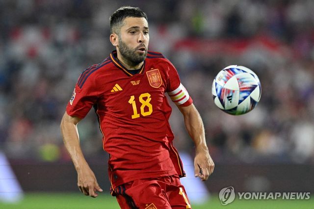 스페인 국가대표로 활약하던 조르디 알바.