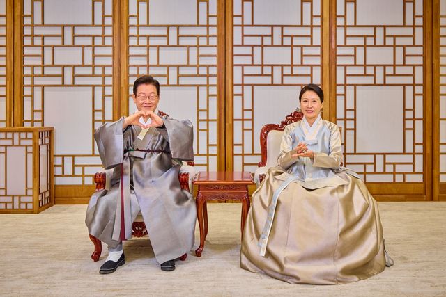 이재명 대통령과 김혜경 여사