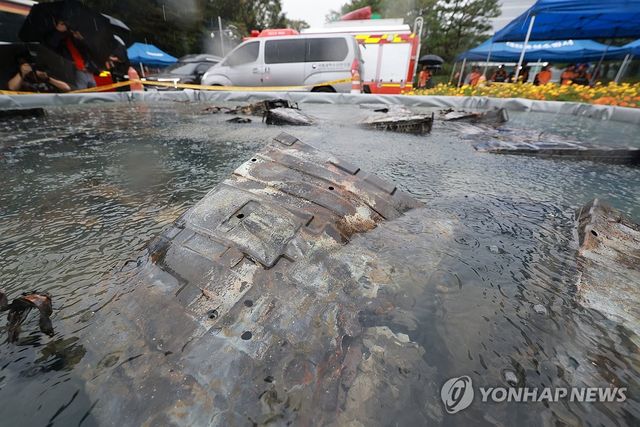 리튬이온 배터리 담긴 소화수조