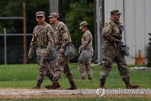 시카고 인근 당도한 텍사스 주방위군