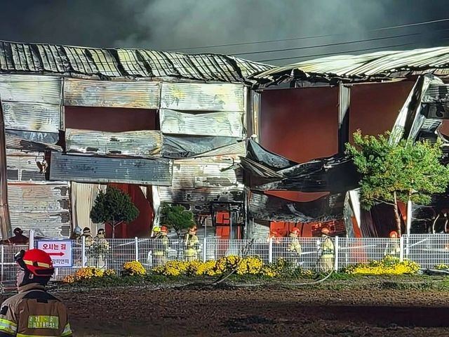 양주 백석읍 공장서 불