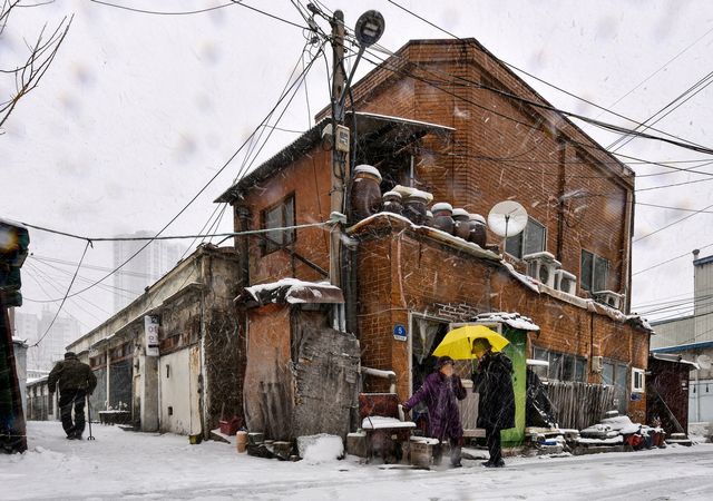 여인숙 거리 풍경