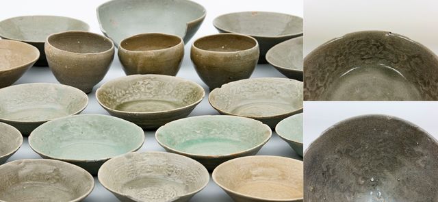 발견된 청자 세부 문양 