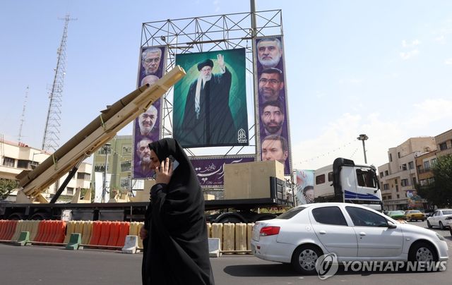 이란 테헤란 시내의 모습