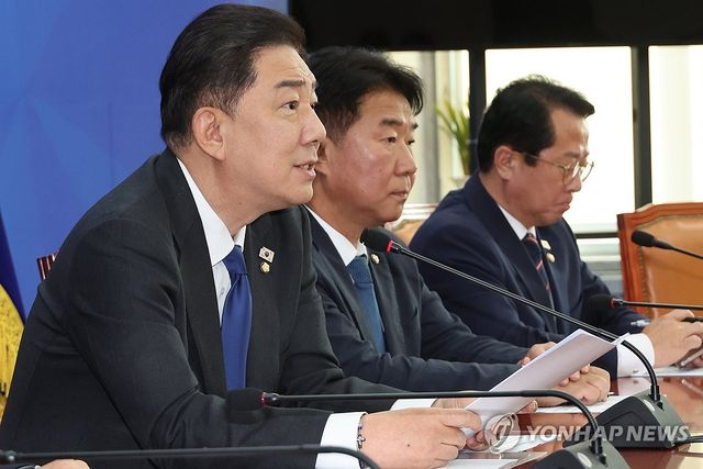 발언하는 김병기 원내대표