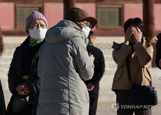 '오늘 한국 너무 추워요'