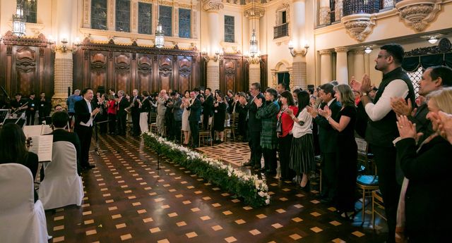 7일(현지시간) 과테말라 대통령궁에서 열린 유엔 참전·지원국 평화 친선 음악회