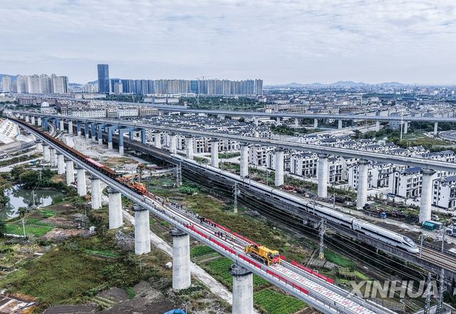 중국 철도 공사 현장