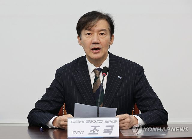 조국혁신당 조국 전 비상대책위원장