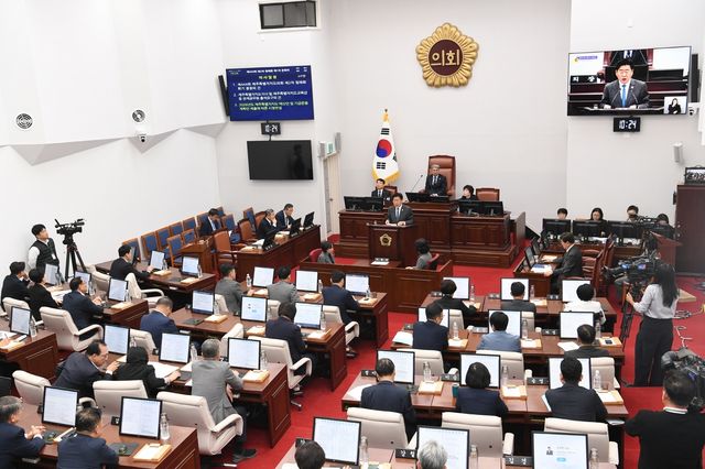 제주도의회 제444회 제2차 정례회 1차 본회의장