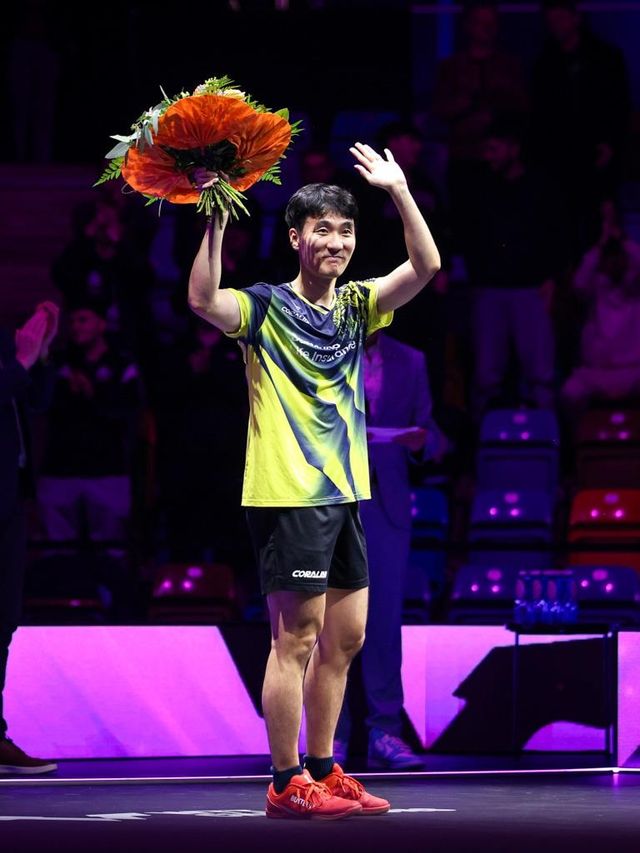 WTT 사무국이 마련한 은퇴식에 참석한 이상수