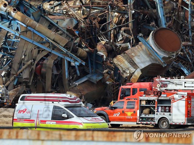 분주히 오가는 구급차