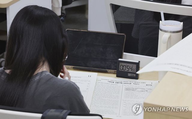 수능 D-100, 막바지 열공