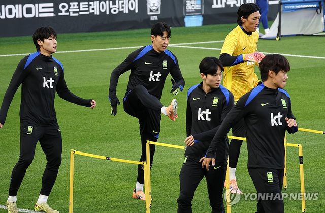 훈련하는 손흥민