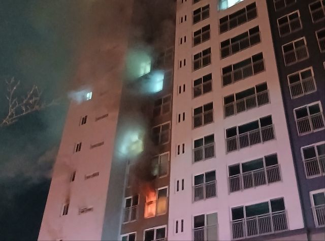 문지동 아파트 화재