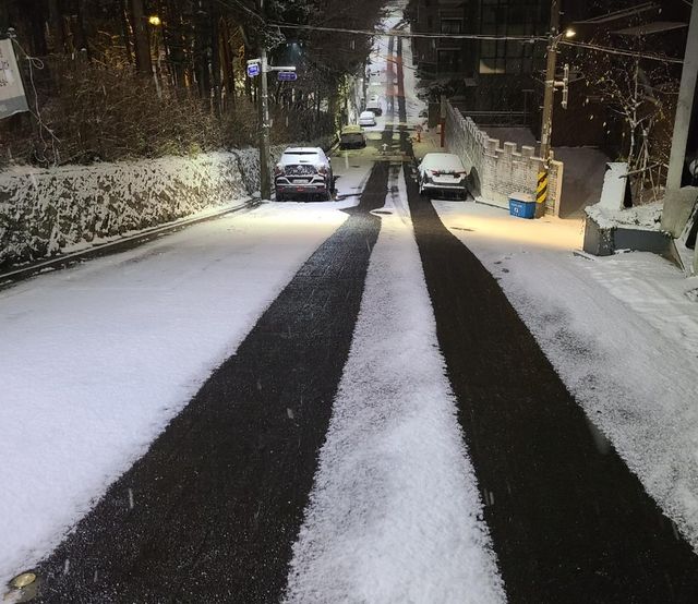 도로열선을 통한 제설