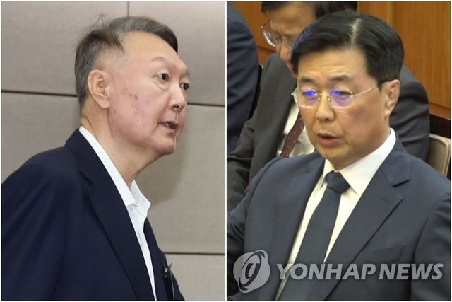 윤석열 전 대통령(왼쪽)과 홍장원 전 국가정보원 1차장