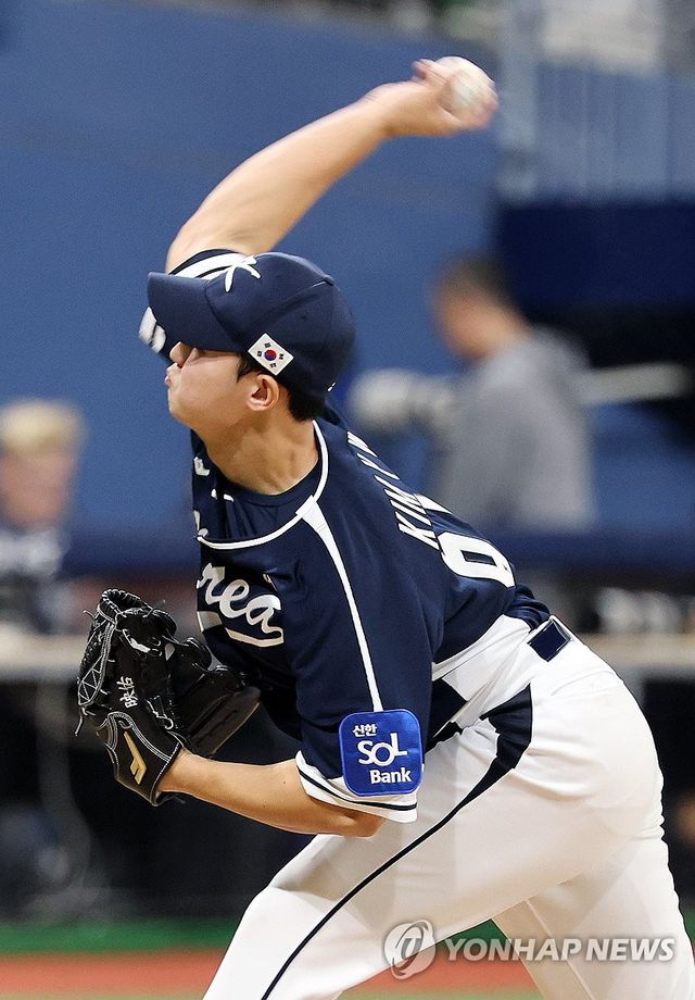 9회말 등판한 김영우