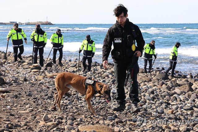 제주 해안가 마약 합동 수색