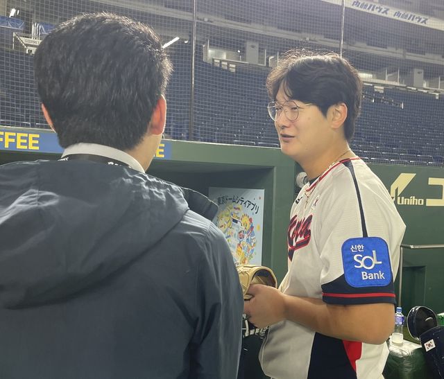 일본 기자와 일본어로 인터뷰한 김서현