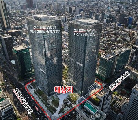 센터필드 조감도