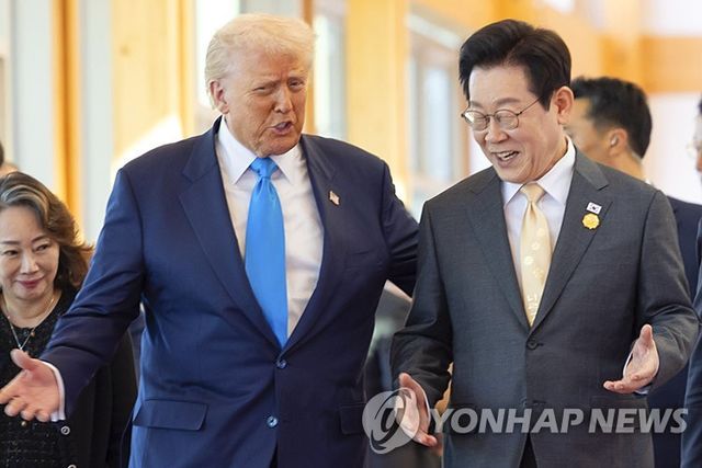 한미 정상의 대화