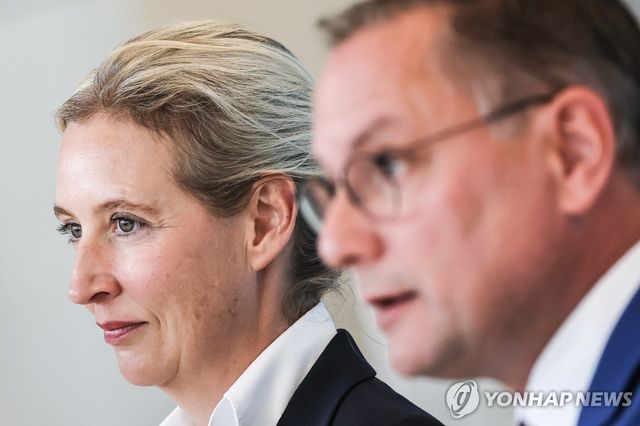 알리스 바이델(왼쪽) 티노 크루팔라 공동대표