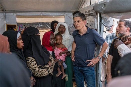 수단 나일강 주의 한 난민촌의 모습