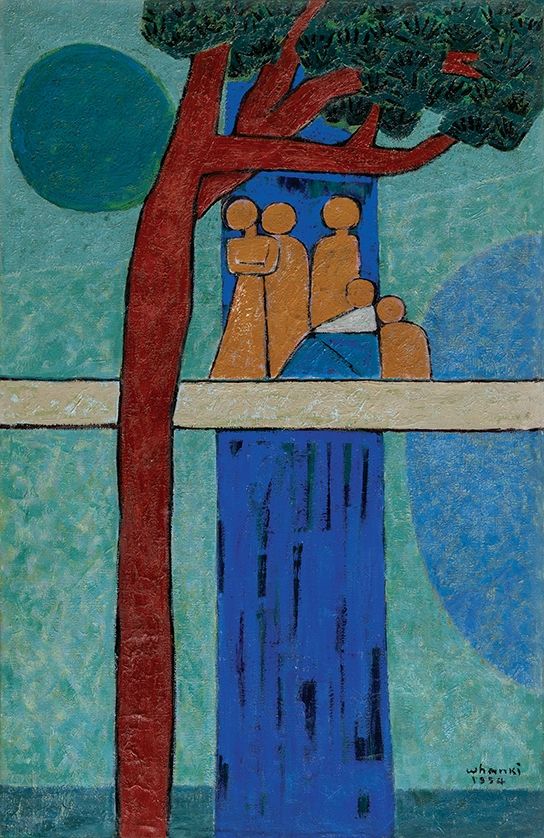 김환기 작 '답교'