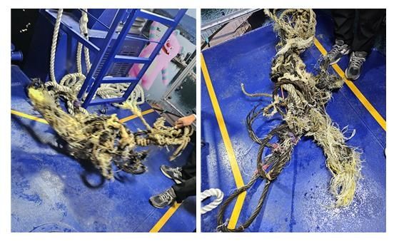 11일 한강버스 프로펠러에 걸린 로프